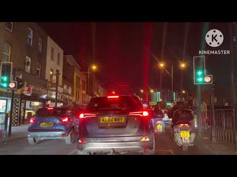 London night drive- Stepney Green to Dagenham vue Cinema- A13 Road