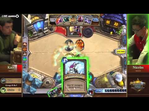 BlizzCon 世界盃聯賽 《爐石戰記》華文轉播 11/04 part2（Kaor  VS  Nicolas）