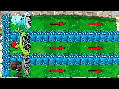 Gatling Pea vs Snow Pea vs Doom Pea  vs Giga Gargantuar vs Dr-Zomboss Fusion_ Plants vs Zombies hack