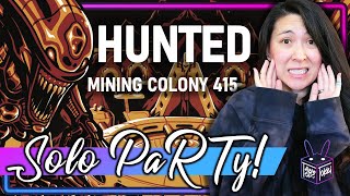 Hunted: Mining Colony 415 🪐 | Solo Board Game PaRTy!!! (Playthrough and Review/ Tutorial, yup!) 🎉