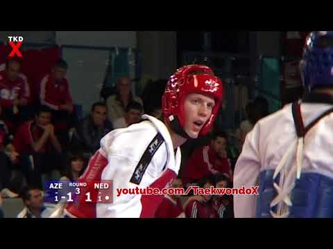 Taekwondo Euros 2006 Male Welter Weight Semi Final - Rashad Ahmadov (AZE) v T Oude Luttikhius (NED)
