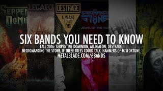 Six Bands in 60 Seconds - Fall 2016 #6BandsYouNeedtoKnow