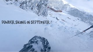 POWDER SKIING in SEPTEMBER ! La Plagne, France | #GoPro HERO 9 Black