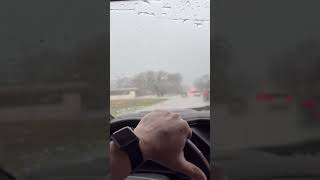 Lots of Hail for the Joliet, Illinois AM Commute! #hailtrace #weather