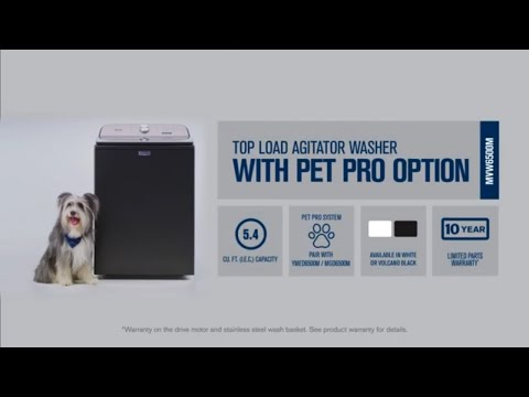 Learn More About the Agitator Washer with the Pet Pro...
