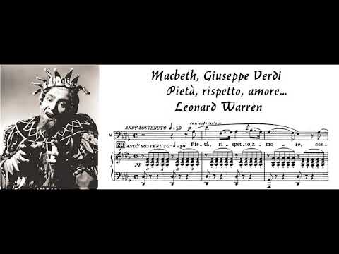 ´"Pietà, rispetto, amore" Macbeth, G. Verdi - Leonard Warren (HighAb)