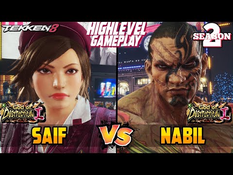 Tekken 8 – SAIF (Asuka Kazama) vs NABIL (Fahkumram) – T8 High Level Gameplay
