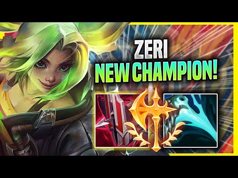KOREAN CHALLENGER TRIES NEW CHAMPION ZERI! - Korean Challenger Plays Zeri ADC vs Aphelios!