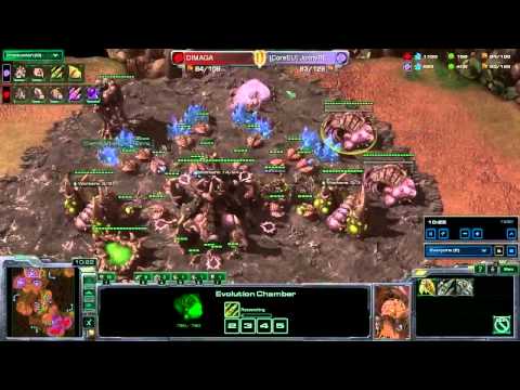 SC2 Dimaga vs JonnyREcco ZvZ Starcraft 2 GamePlay
