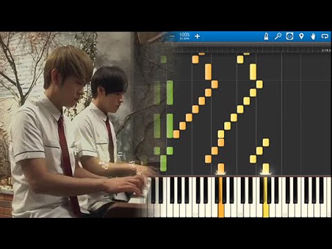[Synthesia] Monstar 몬스타 - Canon in C 캐논 변주곡 (duet) 두 사람 jazz