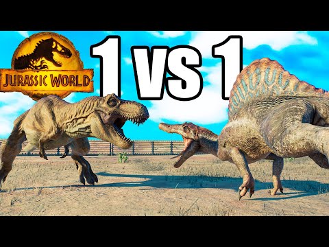 T-Rex vs Every Dinosaur in Jurassic World Evolution 2