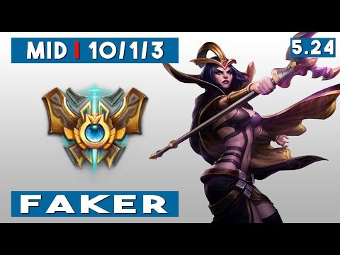 SKT T1 Faker :: Leblanc vs Kassadin :: Mid :: Season 6 :: Patch 5 24 :: KR SoloQ