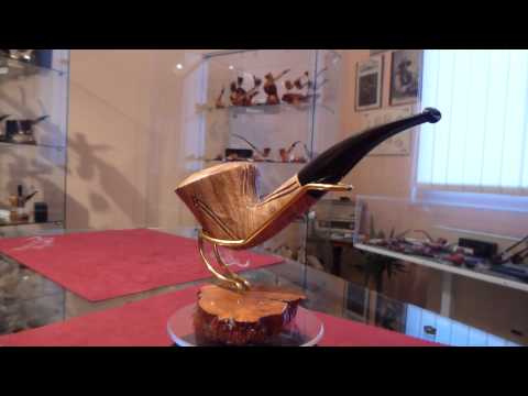 Pipa in olivastro cornetta sabbiata - www.paronellipipe.it