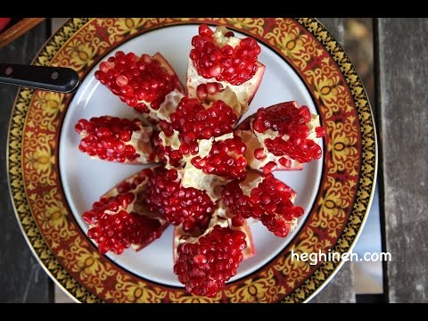 How to Peel and Cut a Pomegranate - Heghineh Cooking Show