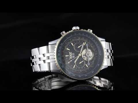 Jaragar Brand Automatic Mechanical Tourbillion Wristwatch for Man