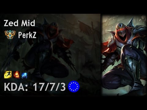 Zed Mid vs Ekko - PerkZ - EUW Challenger Patch 7.8