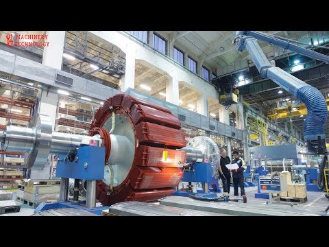 Technology manufacturing modern giant electric motors,electric motors winding, hybrid car factory