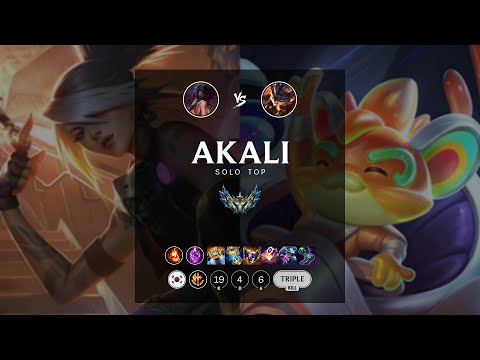 Akali Top vs Rumble - KR Challenger Patch 12.10