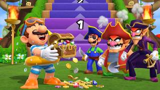 【マリオパーティ9】ステップイットアップ マリオは3人より賢い？ルイージ＆ワリオ＆ワルイージ VS マリオ
