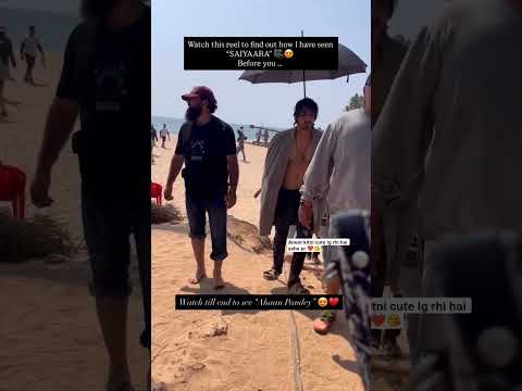 Beach Par Ahaan Ka Cool Look 😳🔥 Shooting Moment! #shortsfeed #love #shorts #ytshorts