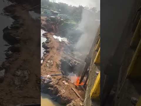 esto sucedió ayer en el rio San Juan de Urabá. Antioquia.