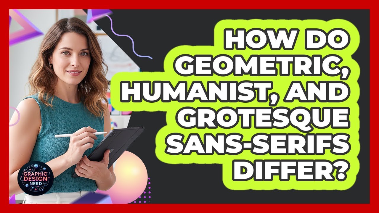 How Do Geometric, Humanist, And Grotesque Sans-Serifs Differ?