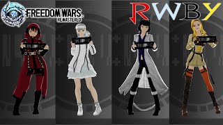 Freedom Wars Remastered Character Creation: Team RWBY Is Back Together!