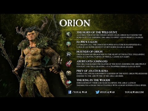 Total War Warhammer DLC News - Realm of the Wood Elves - Orions Skills sneak peak