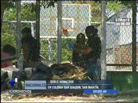 Pareja de presuntos pandilleros fue asesinada en colonia San Joaquín