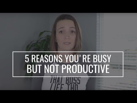 Busy, busy, busy: I'm so busy. But what for?