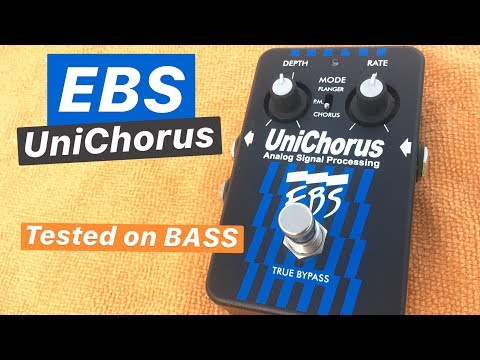 EBS UniChorus Analog Signal Processing Pedal Flanger Chorus Bass 2010s - Black image 8
