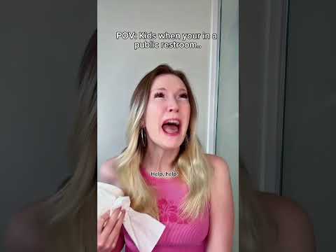 #pov Kids when you’re in a public restroom.. #story #acting #relatable