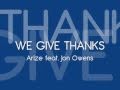 We Give Thanks - Jon Owens