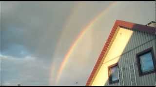 preview picture of video 'Quadruple rainbow in Abisko (Sweden) // spettacolare arcobaleno quadruplo.'