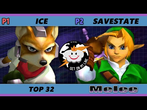 GOML Online 2021 - Ice (Fox) Vs. Savestate (Link) SSBM Melee Tournament