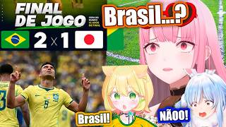 Vtubers reagem ao BRASIL VIRANDO CONTRA O JAPÃO NO ULTIMO MINUTO/1