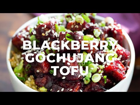 BLACKBERRY GOCHUJANG TOFU | Vegan Richa Recipes