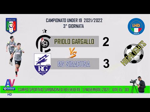 VIDEO HIGHLIGHTS - PRIOLO GARGALLO - RG - UNDER 19 - 2021/2022