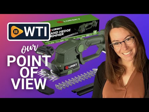 Cordless Hedge Trimmer with 2-in-1 Grass Shear - WTI product video review