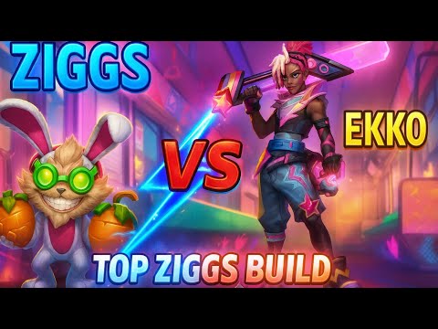 TOP Ziggs vs Ekko – Insane Outplays! | Teemo Fill Jungle | Wild Rift”