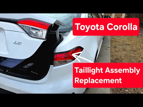 How to replace a Taillight assembly Toyota Corolla 2020 to 2024 12th gen E210