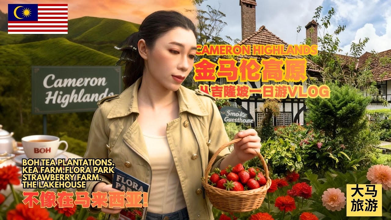 【金马伦一日游】花海、茶园与湖畔英式庄园 🌸 Flora Park・Kea Farm・BOH Tea・The Lakehouse Cameron Highlands
