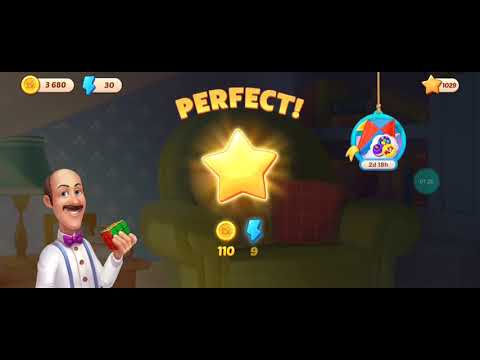 Homescapes Level 3098 - Hard Level Gameplay Story 🏡