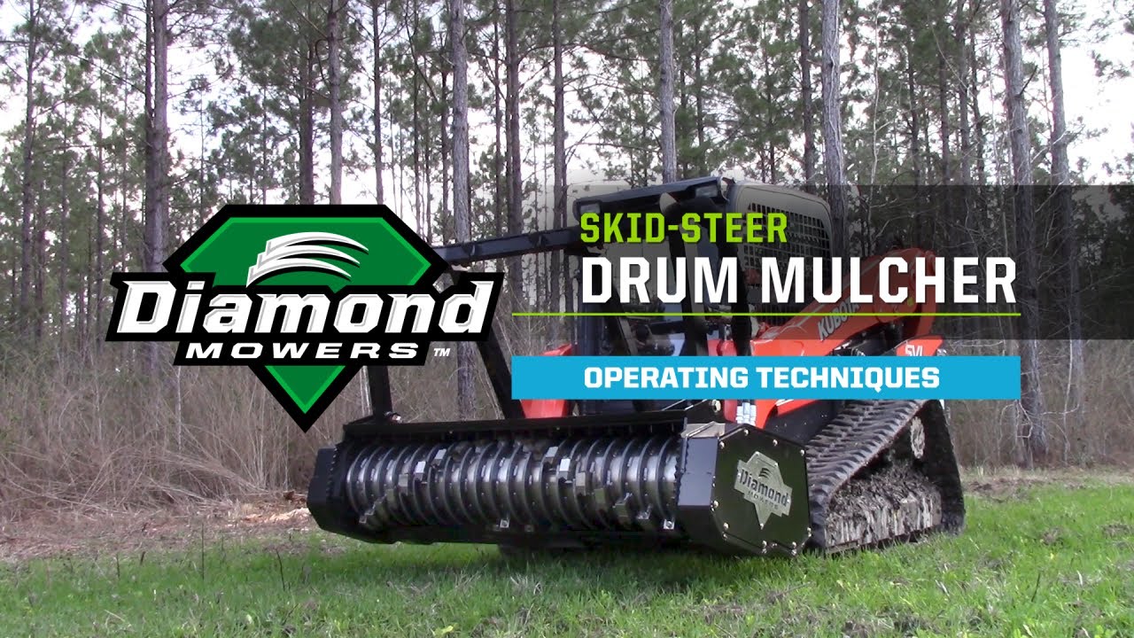 Watch video Skid-Steer Drum Mulcher Attachment: Operating Techniques Now Skid-Steer Drum Mulcher Attachment: Operating Techniques
