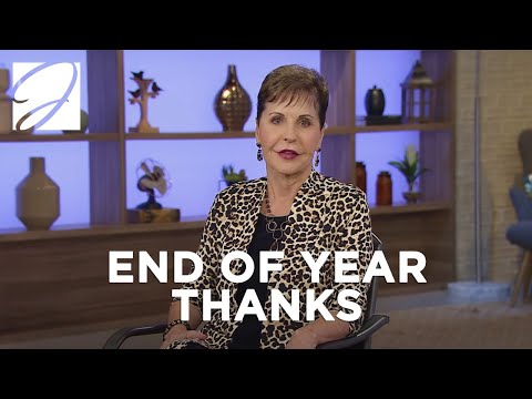End Of Year Thanks | Joyce Meyer Ministries