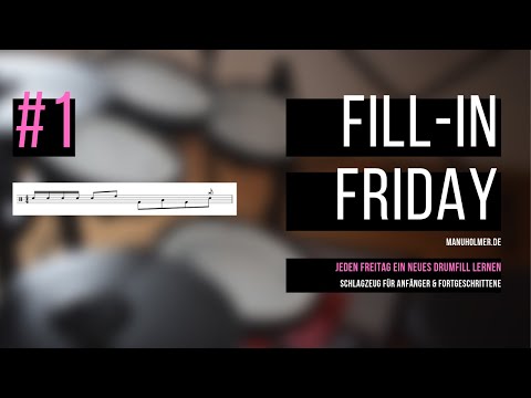 Fill-In Friday #1 - Jeden Freitag ein neues Drumfill lernen - Schlagzeug lernen für Anfänger