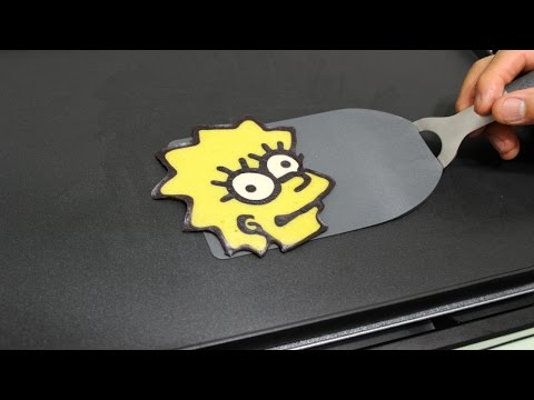 Pancake Art - Lisa Simpson (The Simpsons) by Tiger Tomato Video