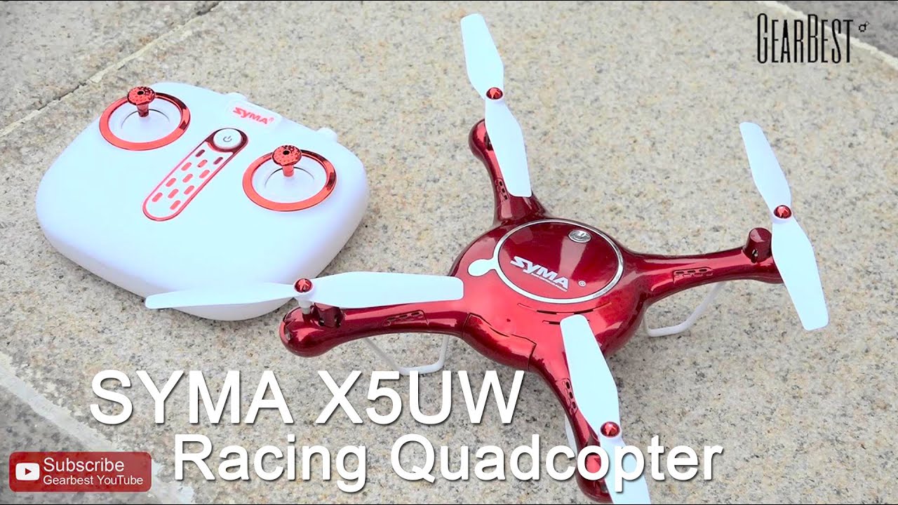Квадрокоптер Syma X5UW, красный уценка 7855