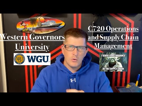 WGU IT Management Ep 27 C720 Operations and Supply Chain Management