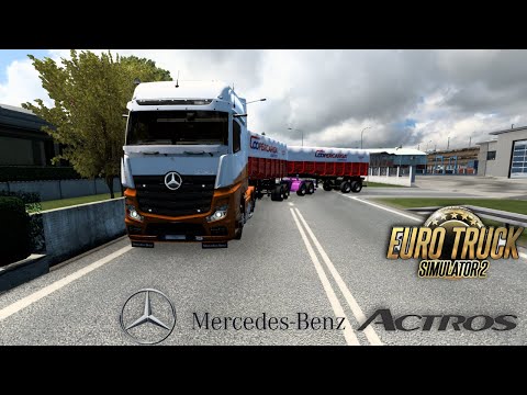 ETS2 1.46 | PROMODS 2.64 | RODOTREM CA AMBA TRAILER 1.46| M BENZ ACTROS